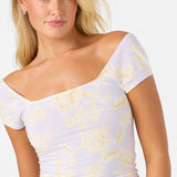 Alyssa Jacobean Floral Top