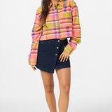 Pippa Flannel Crop Long Sleeve Shirt