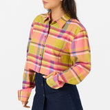 Pippa Flannel Crop Long Sleeve Shirt