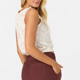 Louise Swirl Stitch Tank