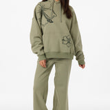 Hibiscus Oversized Hoodie