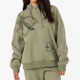 Hibiscus Oversized Hoodie