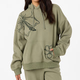 Hibiscus Oversized Hoodie