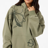 Hibiscus Oversized Hoodie
