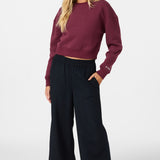 Evelyn Cropped Crew Neck Fleece