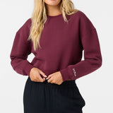 Evelyn Cropped Crew Neck Fleece