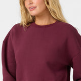 Evelyn Cropped Crew Neck Fleece
