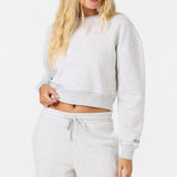 Evelyn Cropped Crew Neck Fleece