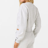 Evelyn Cropped Crew Neck Fleece