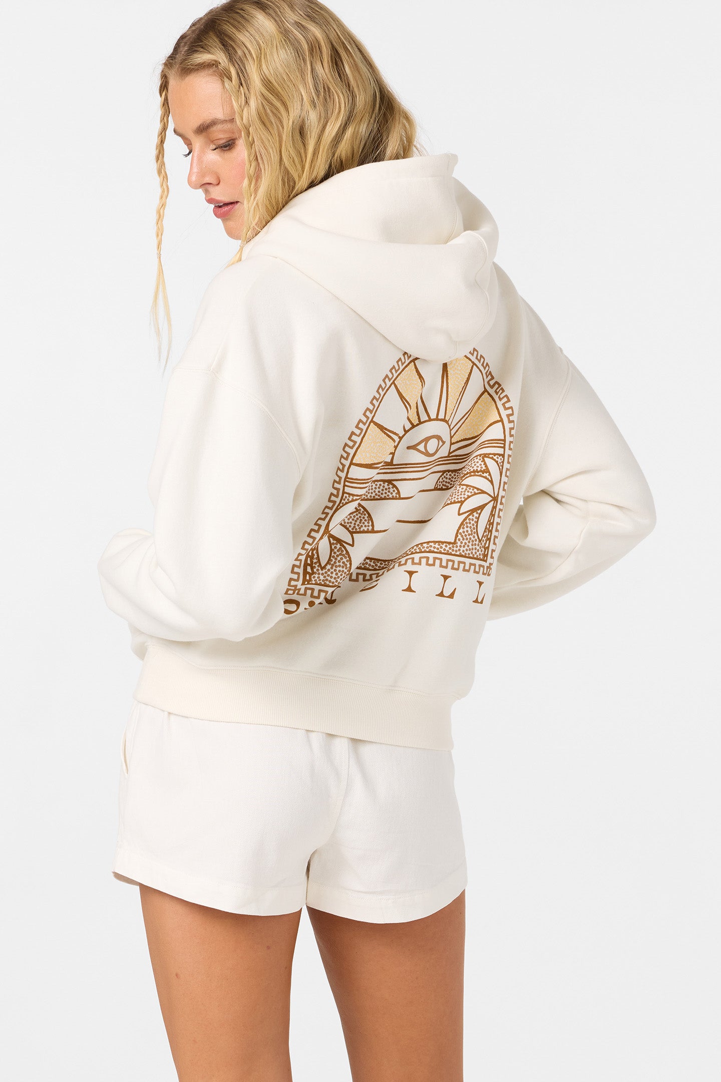 Sun Eye Relaxed Hoodie Pullover Fleece - Tofu | O'Neill
