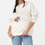 Ariah Hawaii Oversized Crew Neck Fleece