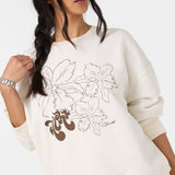 Ariah Hawaii Oversized Crew Neck Fleece