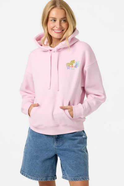 【pink hawaii】 Botany Fleece Relaxed Hoodie Pullover Fleece - Pink | O'Neill