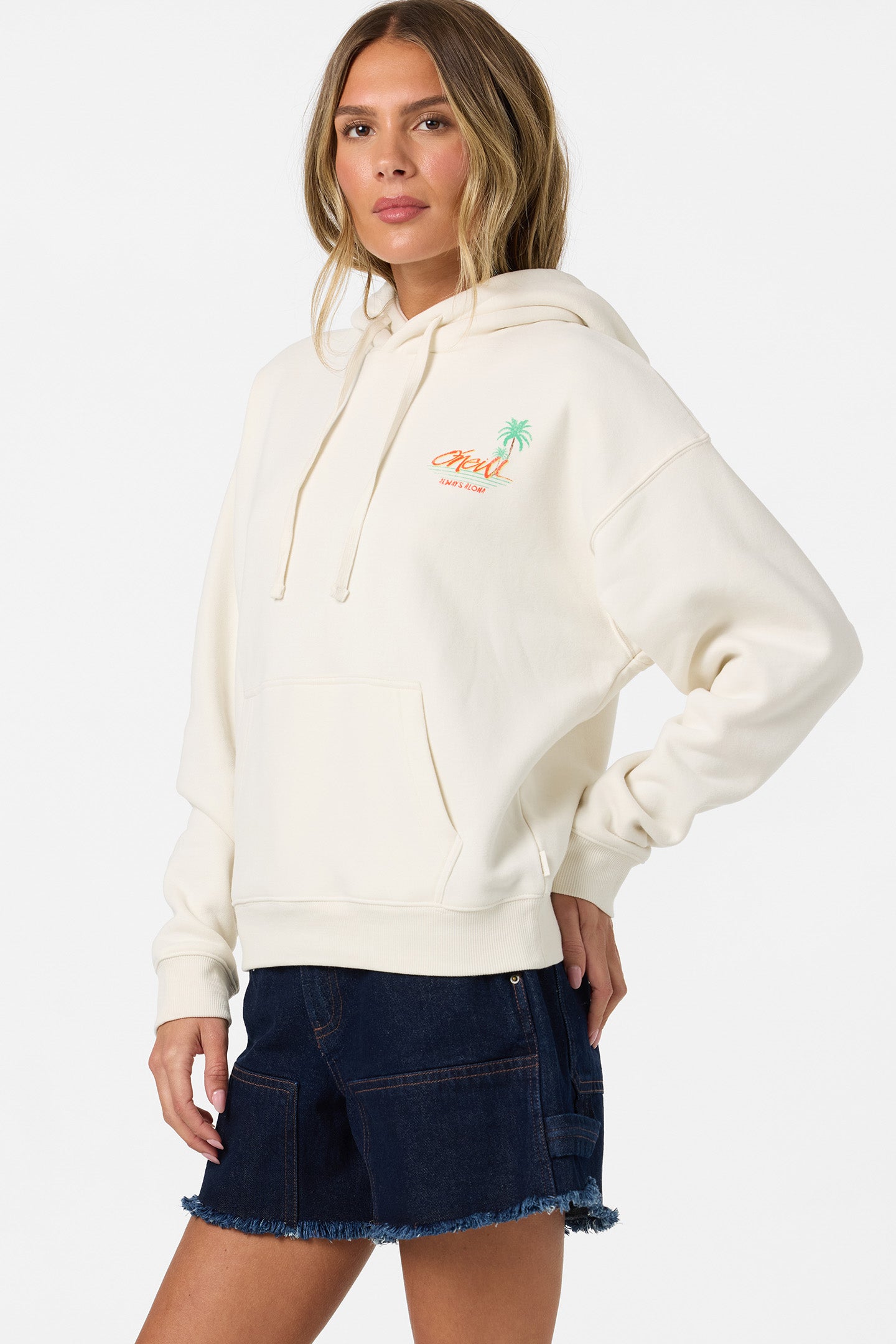 Motu Hawaii Relaxed Hoodie Pullover Fleece - Tofu | O'Neill
