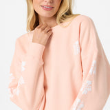 Mini Hibis Oversized Crew Neck Fleece