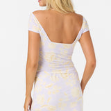 Alyssa Jacobean Floral Knit Short Skirt
