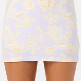 Alyssa Jacobean Floral Knit Short Skirt