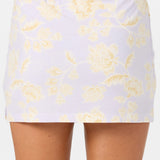 Alyssa Jacobean Floral Knit Short Skirt
