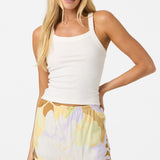 Alyssa Leah Tropical Woven Short Skirt