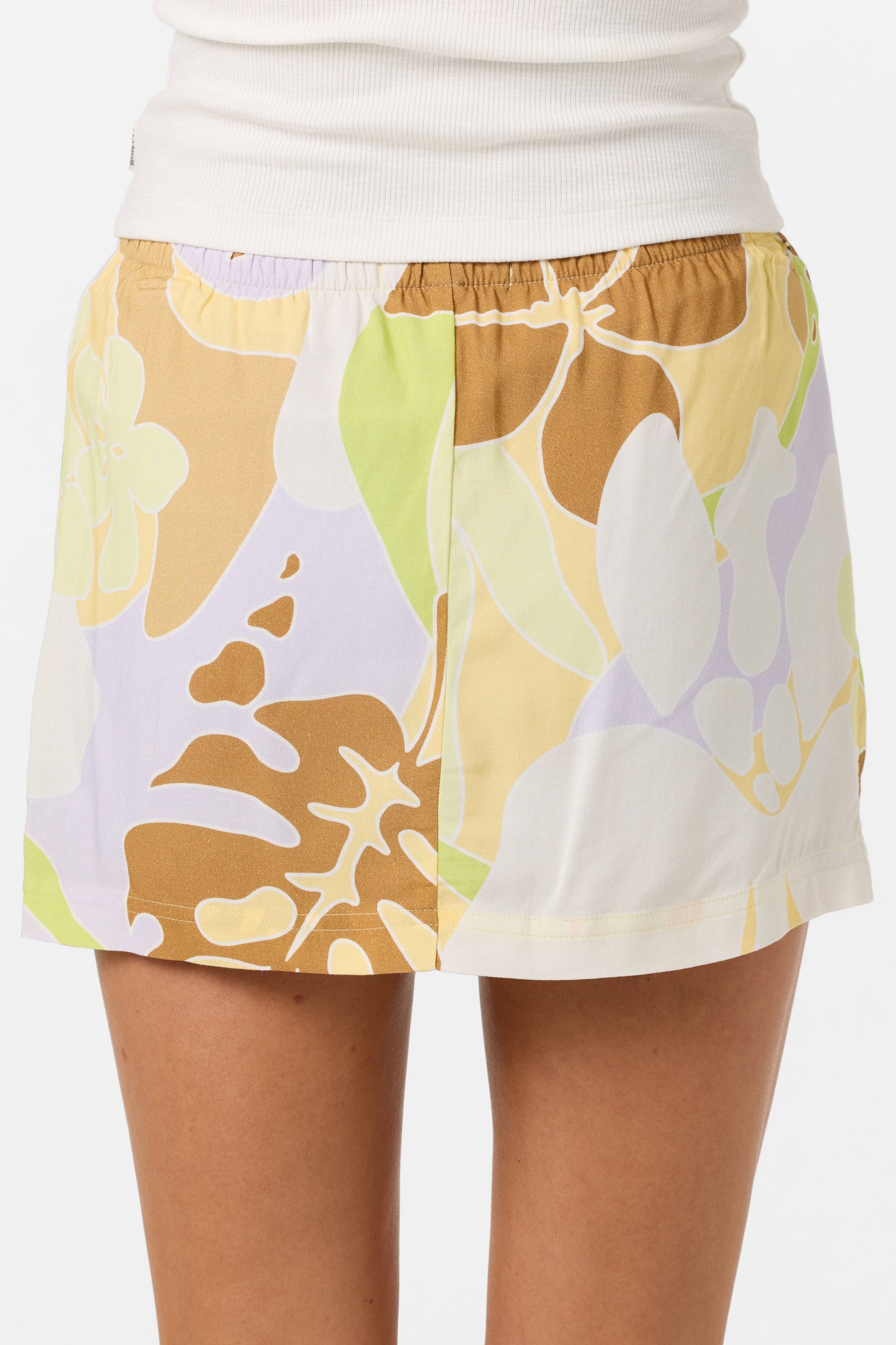 Alyssa Leah Tropical Woven Skirt Short Skirts - Celery | O'Neill