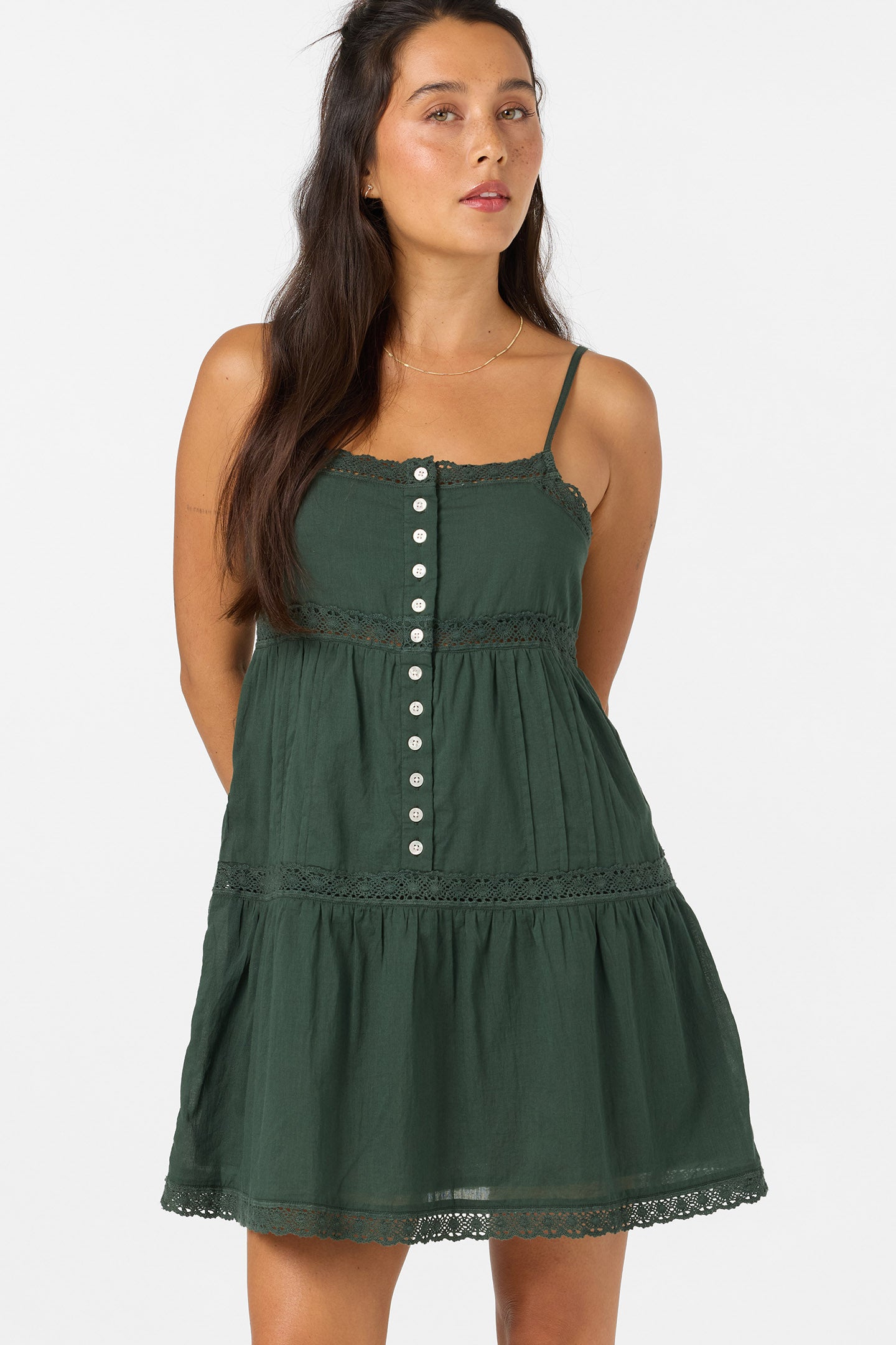hunter green short dress Allister XS / New Arrival Costumes