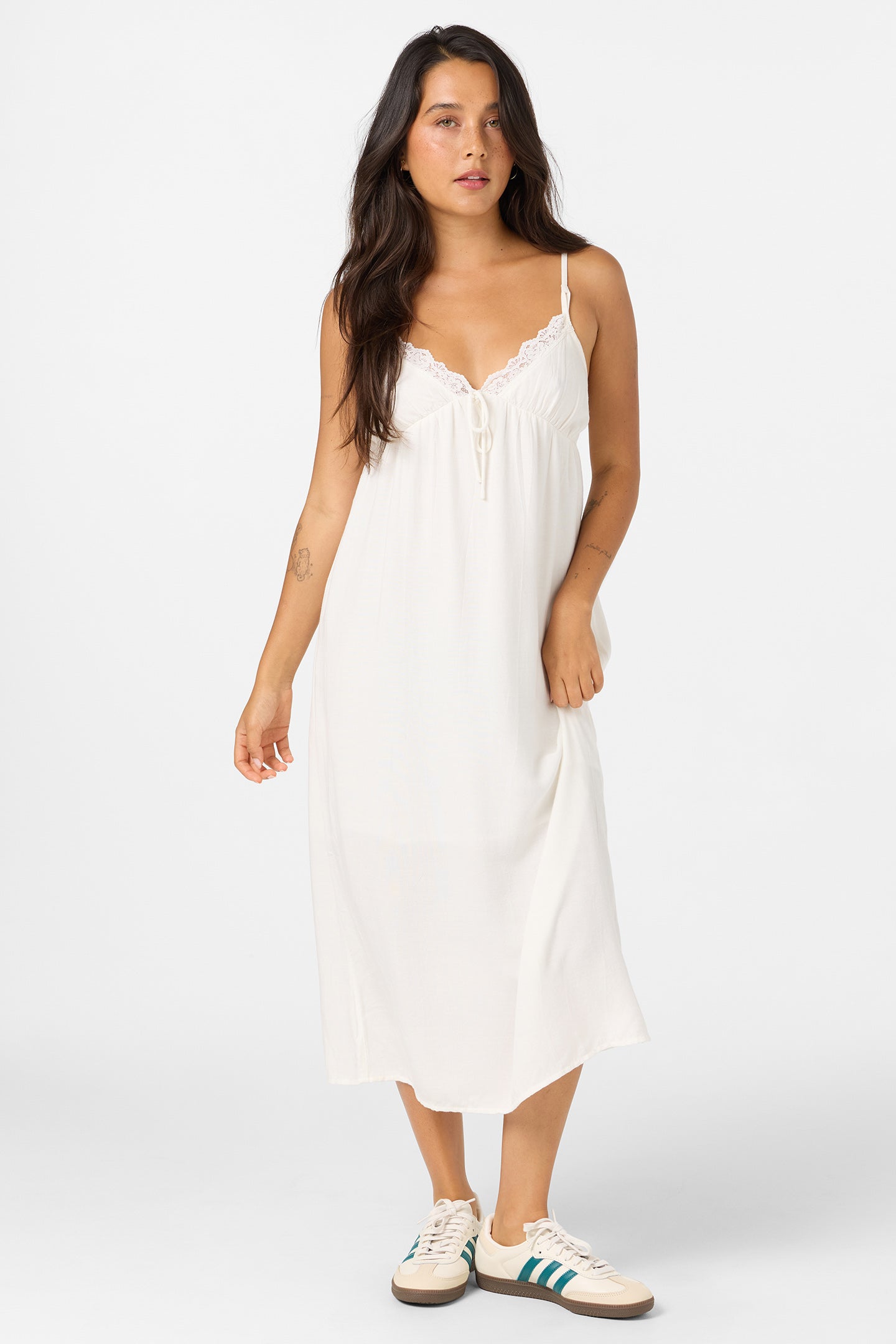 white women dress O'Neill Women's Dayna Solid Midi in White, Size Small, Linen/Viscose Cole Haan Sylvia Wedge you are going to Style:LD784-1883 Item #:420628