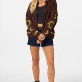 Corrine Zip Up Long Sleeve Sweater