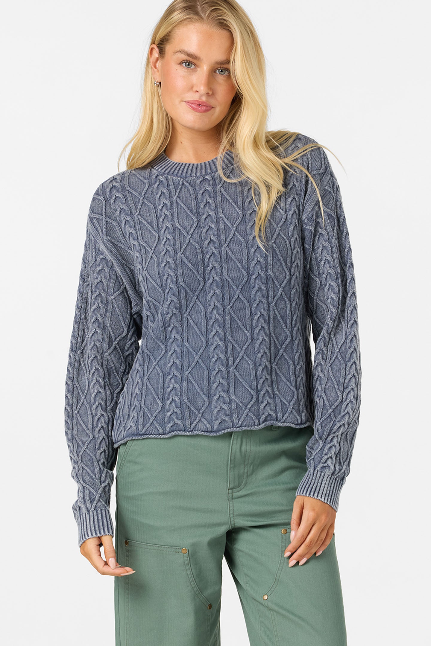 O'Riginals Misha Cable Knit Sweater Long Sleeve Sweater