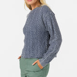 O'Riginals Misha Cable Knit Long Sleeve Sweater