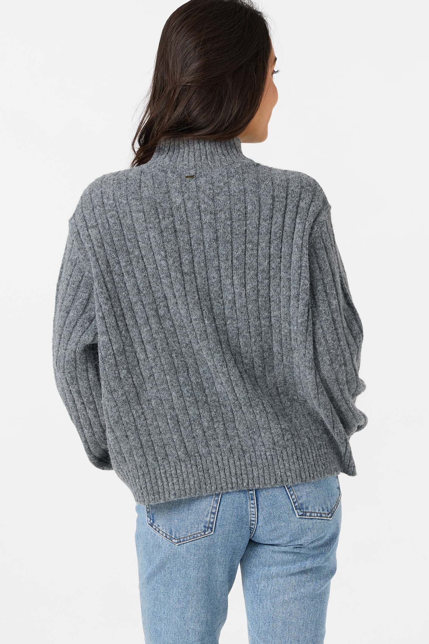 Cypress Mockneck Sweater Long Sleeve Sweater - Charcoal | O'Neill