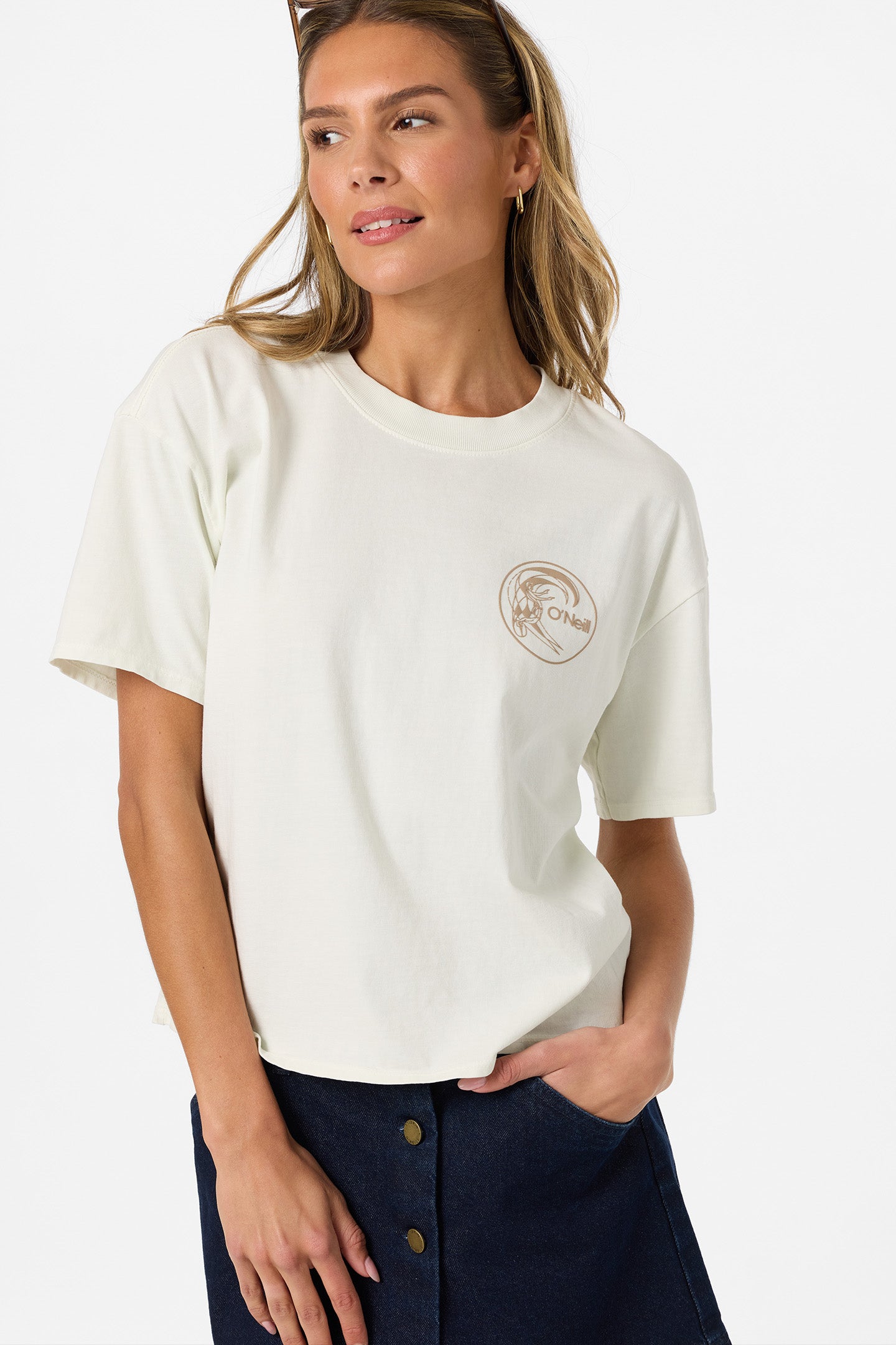 OG SALTY CIRCLE SURFER EASY TEE TOFU – O'Neill