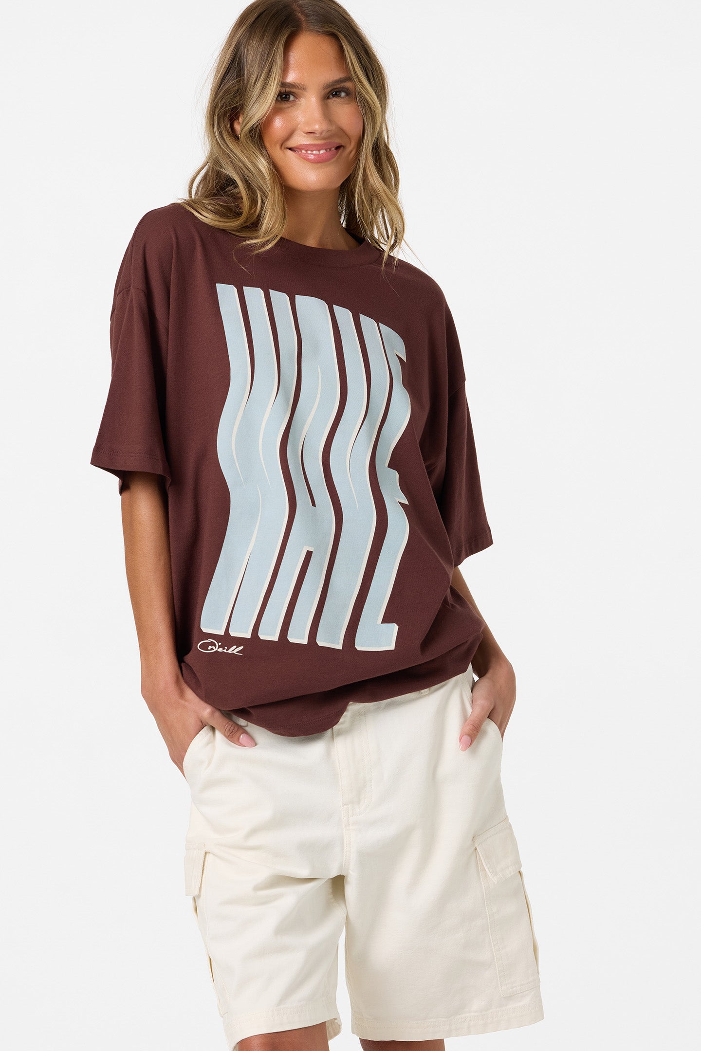 Wave Oversized Tee - Chocolate | O'Neill