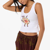 Asterisk Scoopneck Tank