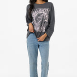 Psych'd Boxy Oversized Long Sleeve Tee