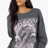 Psych'd Boxy Oversized Long Sleeve Tee