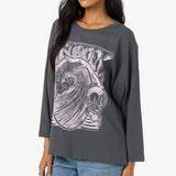 Psych'd Boxy Oversized Long Sleeve Tee