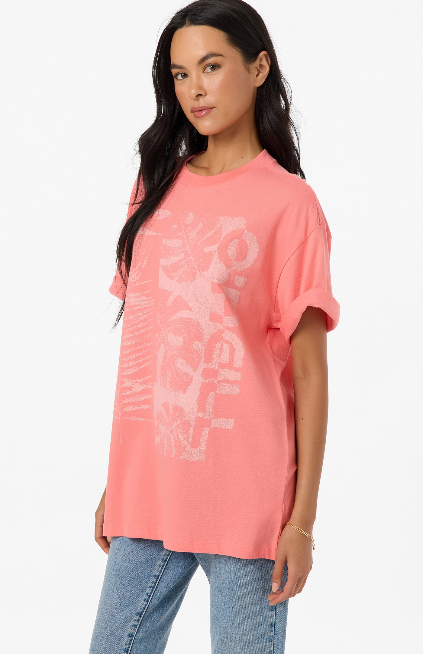 Monsterra Oversized Tee - Georgia Peach | O'Neill