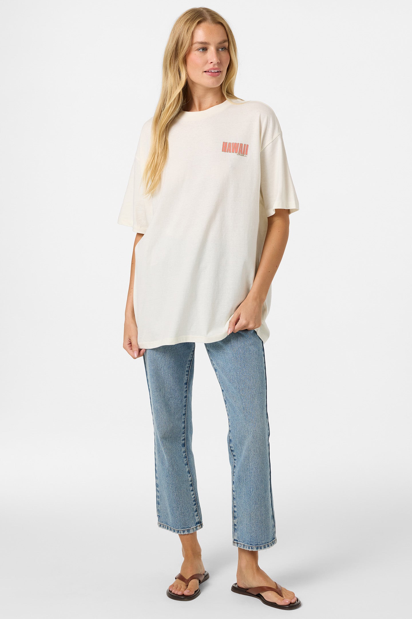 Shaka Hawaii Oversized Tee - Tofu | O'Neill