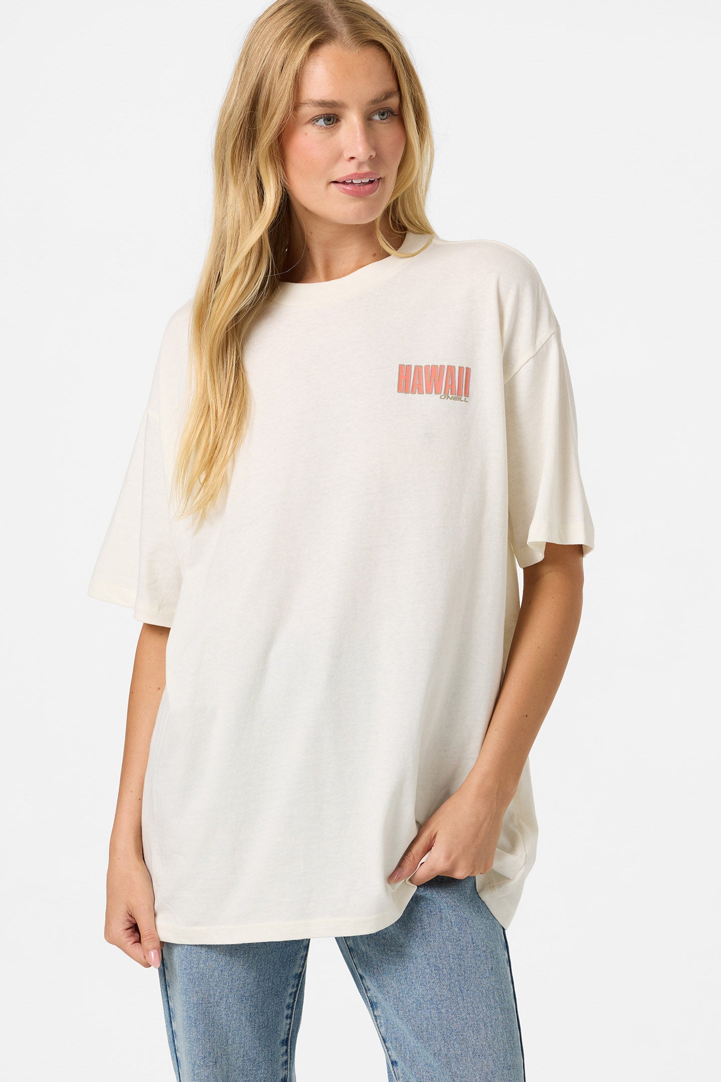 Shaka Hawaii Oversized Tee - Tofu | O'Neill
