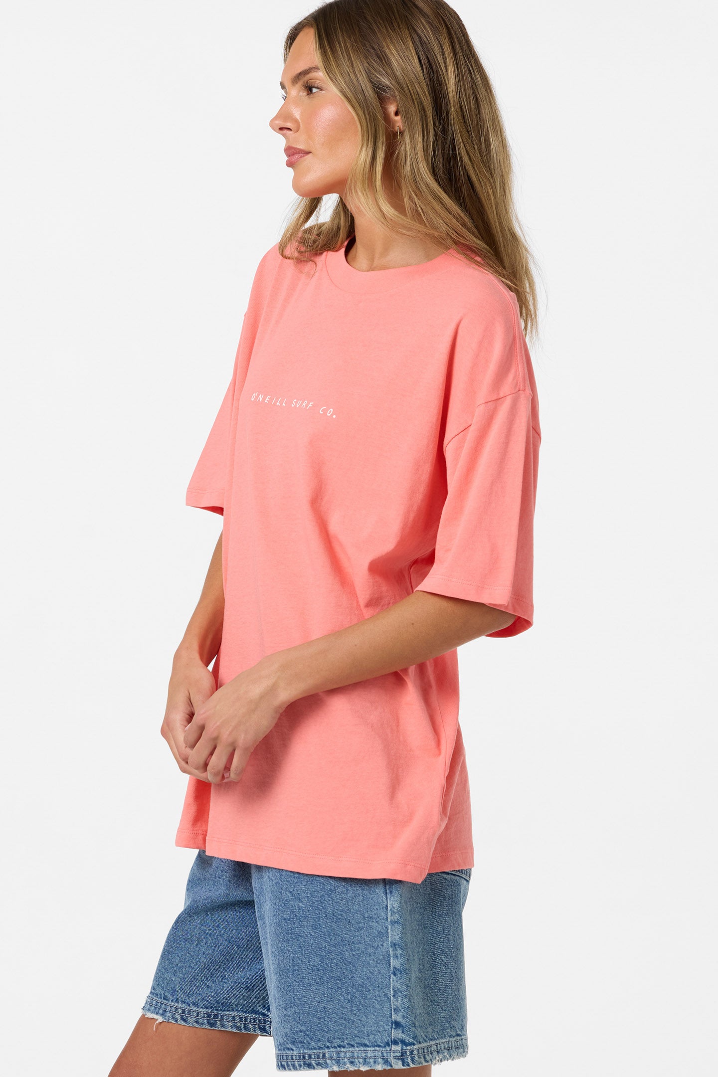 Linear Scape Oversized Tee - Georgia Peach | O'Neill