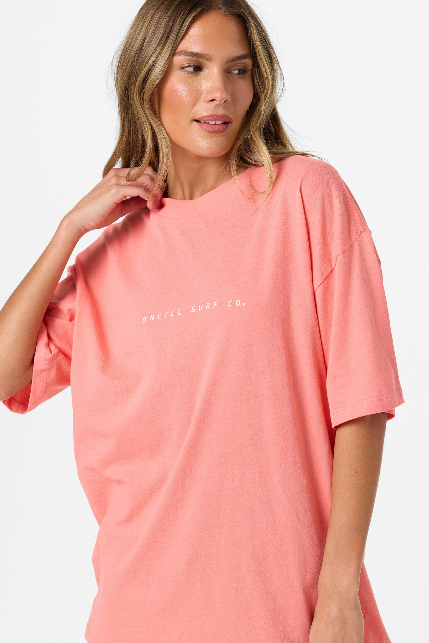 Linear Scape Oversized Tee - Georgia Peach | O'Neill