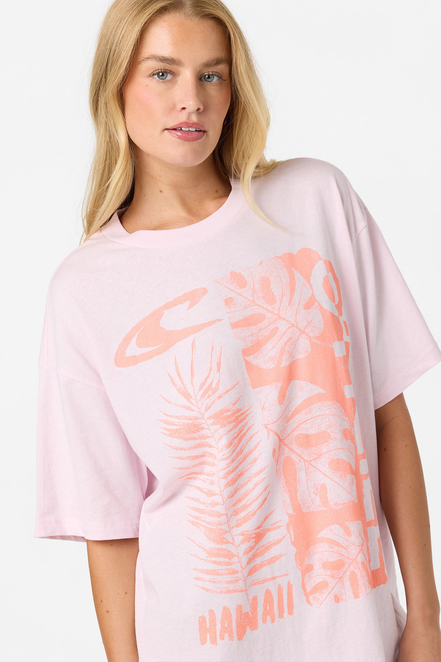 Monstera Hawaii Oversized Tee - Pink | O'Neill