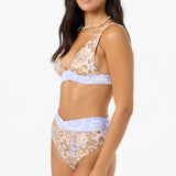 Izabelle Floral Cancun Revo Fixed Triangle Bikini Top