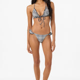 Catamaran Plaid Loveland Triangle Bikini Top