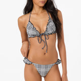Catamaran Plaid Loveland Triangle Bikini Top