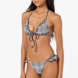 Catamaran Plaid Loveland Triangle Bikini Top