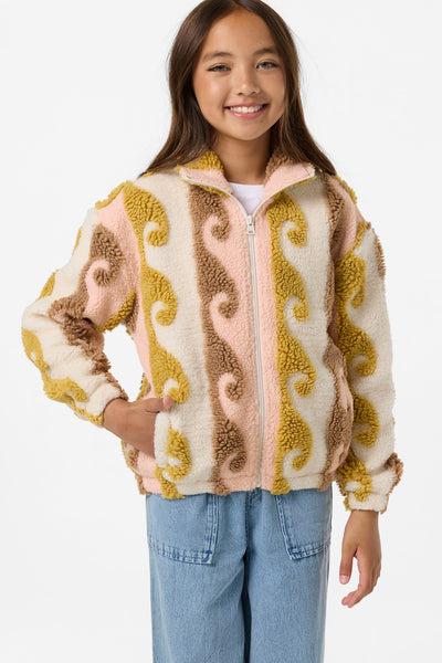 GIRLS CORDIN HIGH PILE JACKET PEACH LIGHT – O'Neill