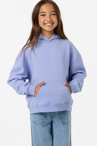 Girl's In The Sea Oversized Hoodie Pullover Fleece - Blue Jelly
