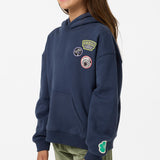 Girl's Patches Oversized Hoodie
