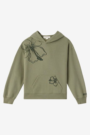 Girl's Hibiscus Oversized Hoodie - O'Neill